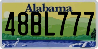 AL license plate 48BL777