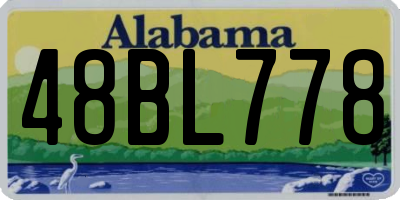 AL license plate 48BL778