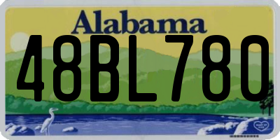 AL license plate 48BL780