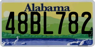 AL license plate 48BL782