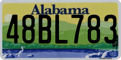 AL license plate 48BL783