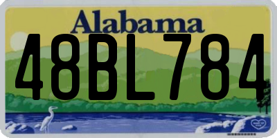AL license plate 48BL784