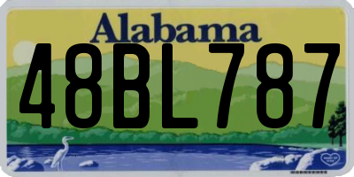 AL license plate 48BL787