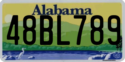 AL license plate 48BL789