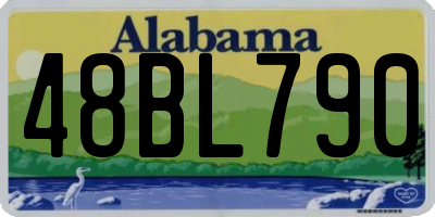AL license plate 48BL790