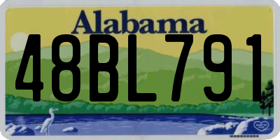 AL license plate 48BL791