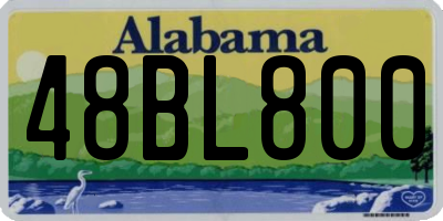 AL license plate 48BL800