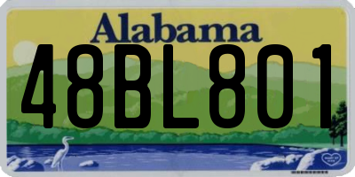 AL license plate 48BL801