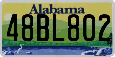 AL license plate 48BL802