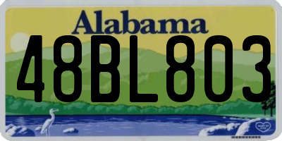 AL license plate 48BL803