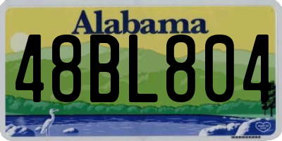 AL license plate 48BL804
