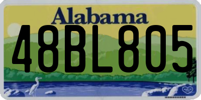 AL license plate 48BL805