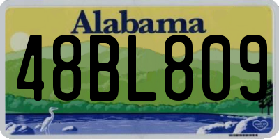 AL license plate 48BL809