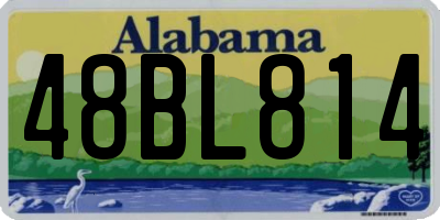 AL license plate 48BL814