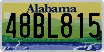 AL license plate 48BL815