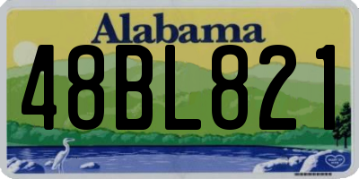 AL license plate 48BL821