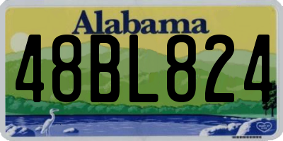 AL license plate 48BL824