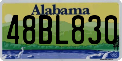 AL license plate 48BL830