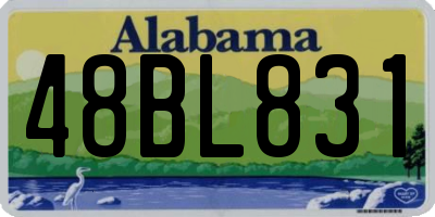AL license plate 48BL831