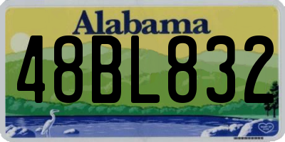 AL license plate 48BL832