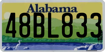 AL license plate 48BL833