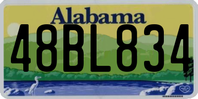 AL license plate 48BL834
