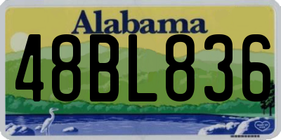 AL license plate 48BL836