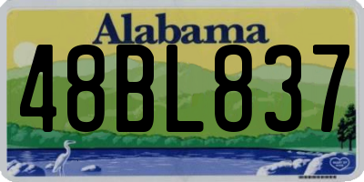 AL license plate 48BL837