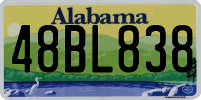 AL license plate 48BL838
