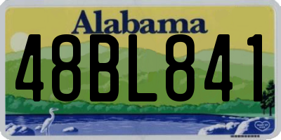 AL license plate 48BL841
