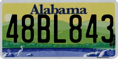 AL license plate 48BL843