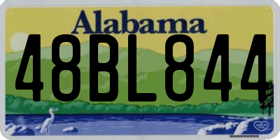 AL license plate 48BL844
