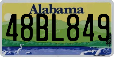 AL license plate 48BL849