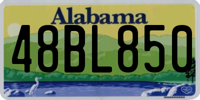 AL license plate 48BL850