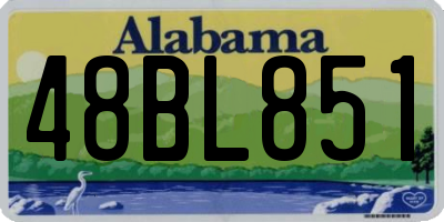 AL license plate 48BL851