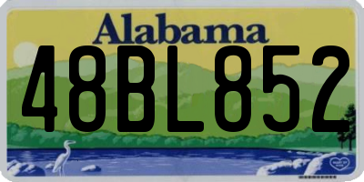 AL license plate 48BL852