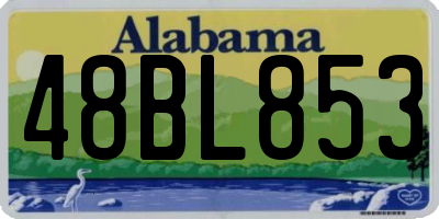 AL license plate 48BL853