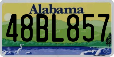 AL license plate 48BL857