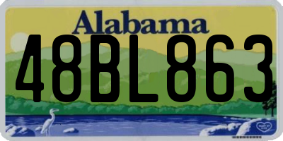 AL license plate 48BL863