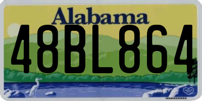 AL license plate 48BL864