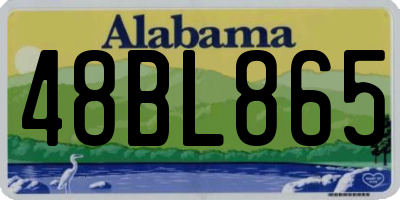 AL license plate 48BL865