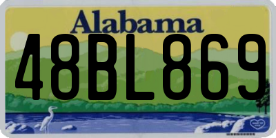AL license plate 48BL869