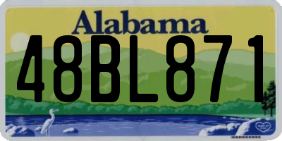 AL license plate 48BL871