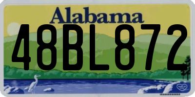 AL license plate 48BL872