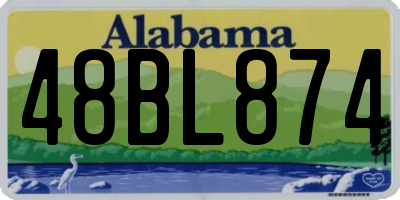 AL license plate 48BL874