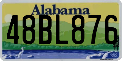 AL license plate 48BL876