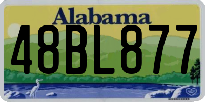 AL license plate 48BL877