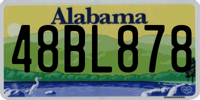 AL license plate 48BL878