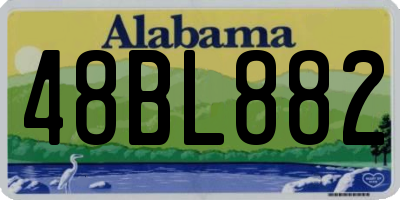 AL license plate 48BL882