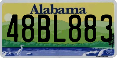 AL license plate 48BL883